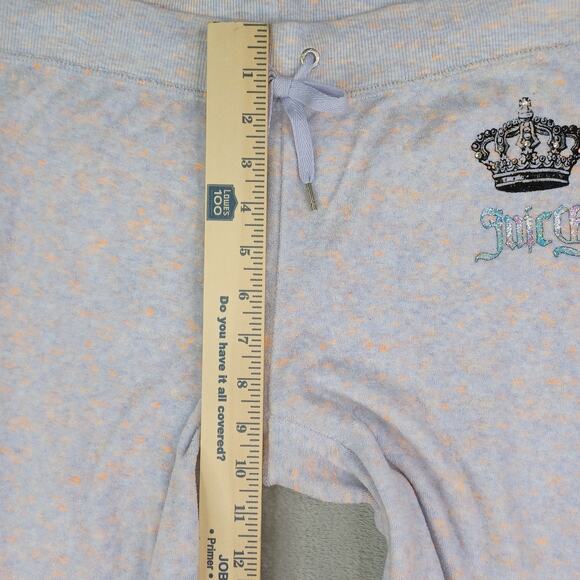 Juicy Couture Women Small Terry Cropped Pants Crown Logo Y2K Paris Hilton Retro - Picture 9 of 11